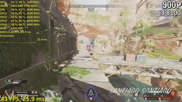 Apex Legends - GTX 750 ti - i3 8100 - G4560 - 1080p - 900p - 720p - Benchmark PC смотреть онлайн