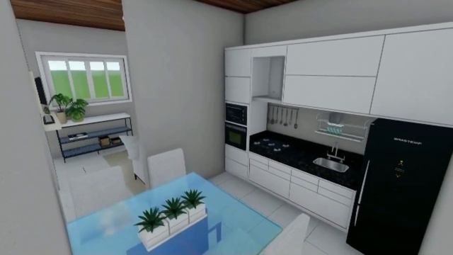 PLANTA DE CASA PEQUENA 6X7 METROS COM 2 QUARTOS! смотреть онлайн