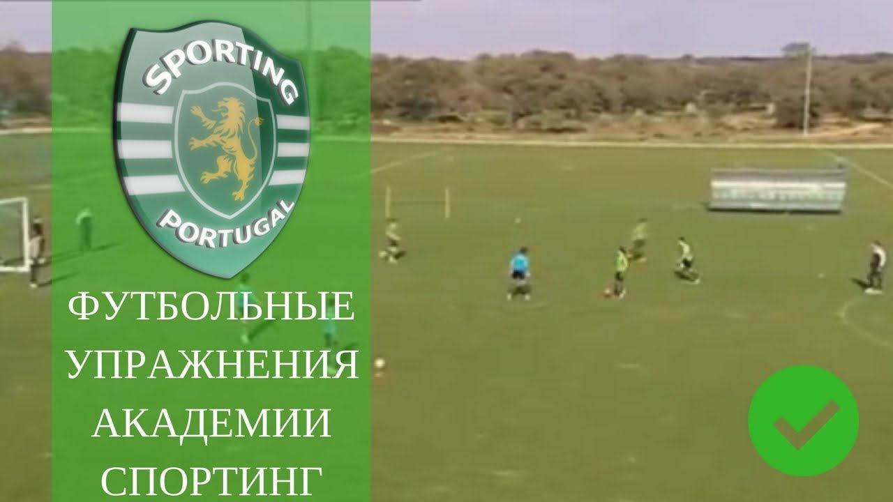 Футбольные тренировки академии Sporting Portugal (football drills) смотреть онлайн