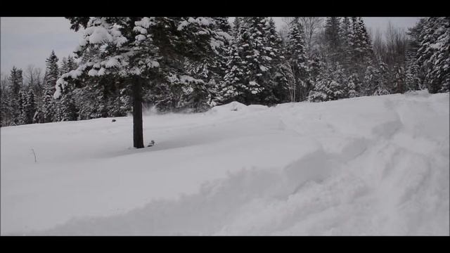 YAMAHA Grizzly.Покатушки зимой на квадроцикле. смотреть онлайн