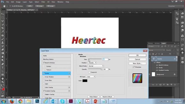 How to use Layer Styles IN PhotoShop CC смотреть онлайн