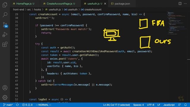 50 Making Requests with Auth Tokens || Full Stack React Development смотреть онлайн