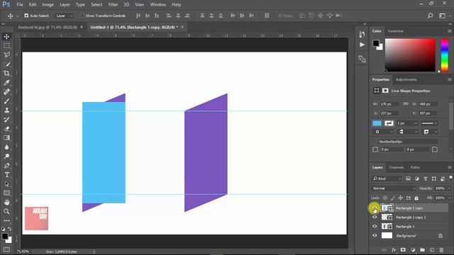 Adobe Photoshop - Android Nougat Logo смотреть онлайн