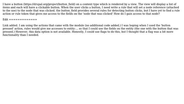 Drupal: When a button_field is presses, how do I access the node that owns the button? смотреть онлайн