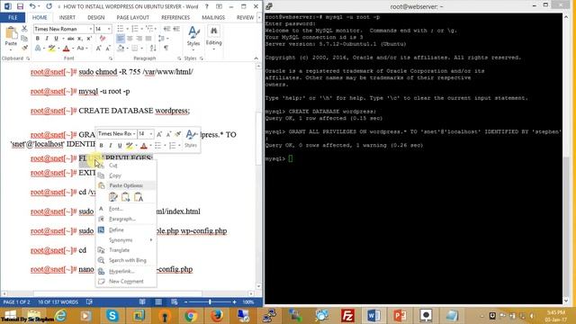 How to create web server using Ubuntu 16.04 and Wordpress смотреть онлайн