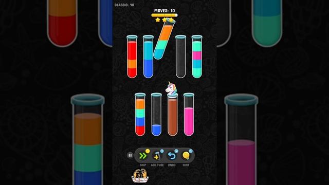 WATER COLOR SORT 3D/ MOBILE GAME 90-LEVEL смотреть онлайн