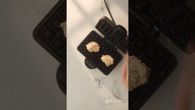 Диетических овсяно-творожный вафель