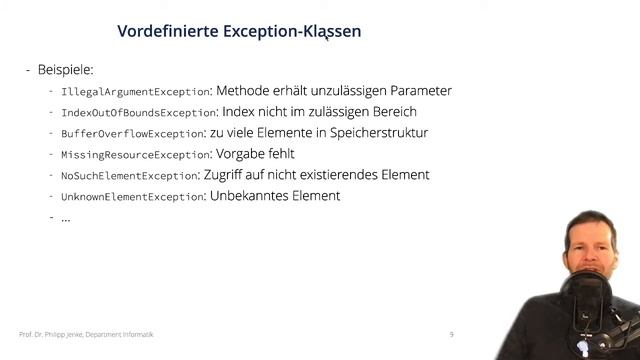 Programmiermethodik 1 und Programmiertechnik 5.6: Exceptions смотреть онлайн