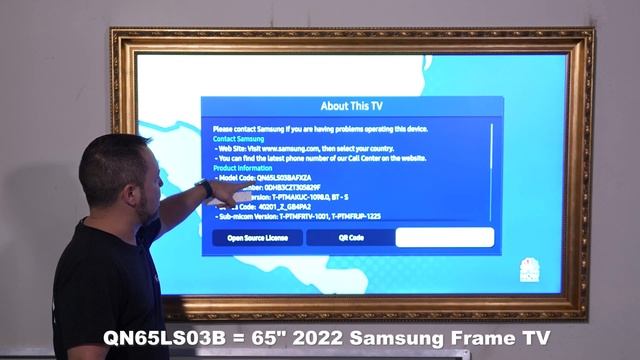 Locating Samsung Frame TV Model Number on 2022 смотреть онлайн