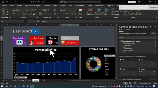 Realizar hacer un dashboard en Excel Sql смотреть онлайн