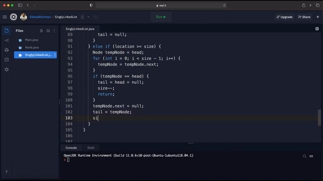 11 - LinkedList 012 Deletion Method in Singly Linked List смотреть онлайн