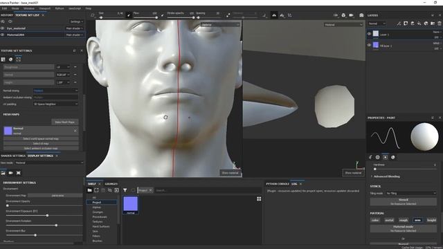 Исправление ошибок в запеченной карте нормалей/ Bag fix normal baked map - Substance Painter смотреть онлайн