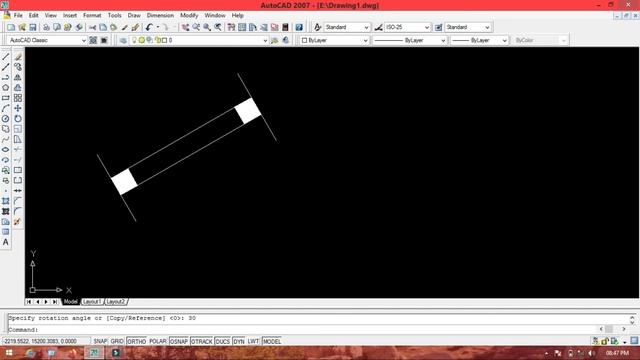 How To Rotate A Drawing Object In Autocad ll Rotate Command In Autocad ll How To Rotate A Text ll смотреть онлайн