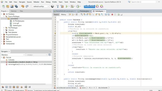 Calcular raíces de una ecuación cuadrática JFrame (Java - NetBeans) - Actividad 3 смотреть онлайн
