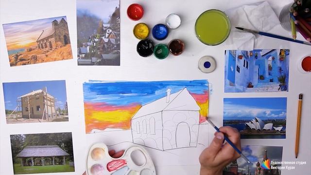 Уроки рисования для школы онлайн ✍ Три брата мастера всегда трудятся вместе, часть 2 смотреть онлайн