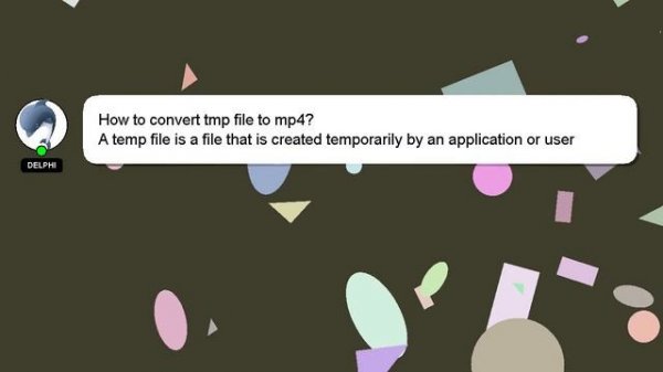 How to convert tmp file to mp4?