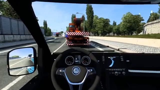 Volkswagen Van UK Euro Truck Simulator 2 Romania to UK Vlokswagen van with Logitech G29 смотреть онлайн