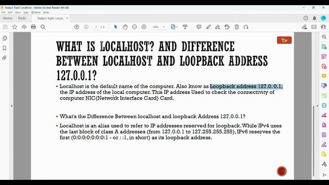 What is LocalHost || Different Between LocalHost and Loopback IP 127.0.0.1||@localhost,Happylearnin смотреть онлайн