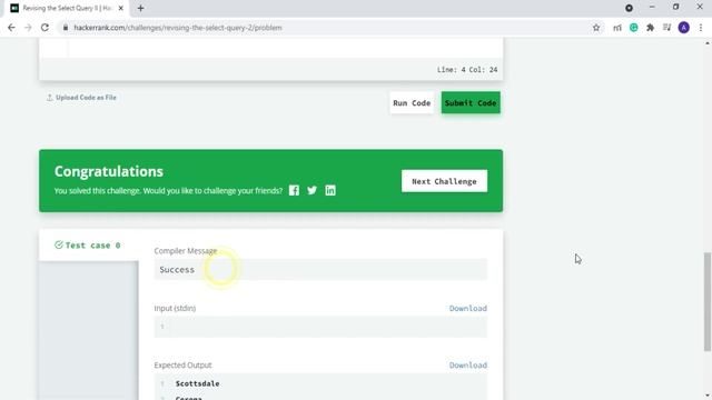SQL Hackerrank Solved Problems in hindi | SQL tutorial for beginners смотреть онлайн
