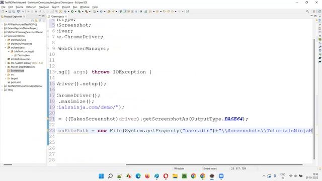 Taking screenshots in Selenium using OutputType as Base64 смотреть онлайн