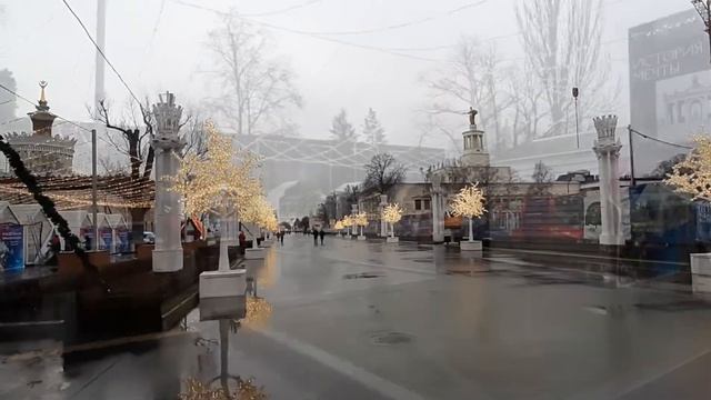 Москва. Новый год 2020. 27 декабря открытие новогодней ярмарки на ВДНХ смотреть онлайн