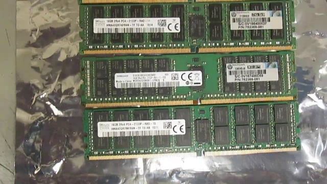 Lot of 4 assorted 16gb 2rx4 pc4-2133p server memory смотреть онлайн