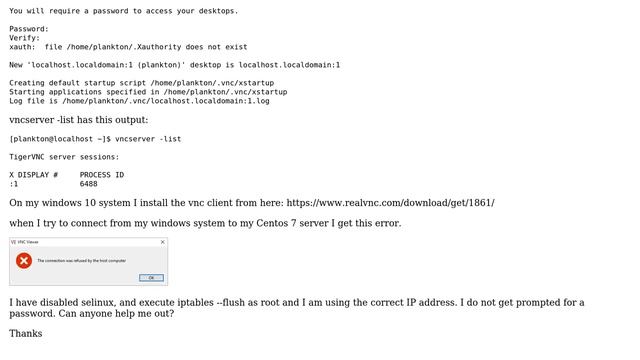 Unix & Linux: VNC Server Centos7 VNC client Windows 10 смотреть онлайн