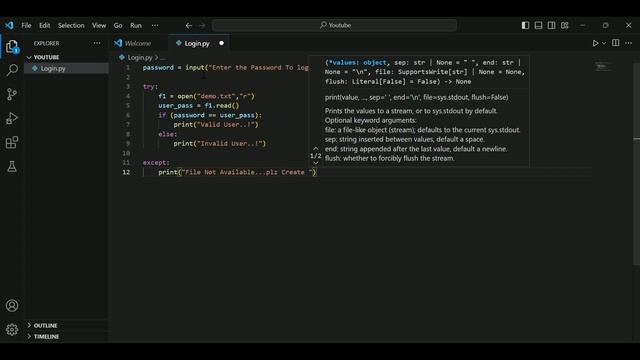 Simple Login System | Python File Handling | #filehandling смотреть онлайн