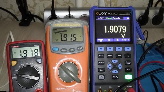 HDS2102S скорость работы встроенного мультиметра в ручном режиме смотреть онлайн
