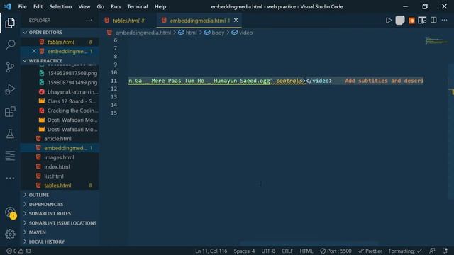 Embedding Multimedia using HTML5 | part 1 | Audio & video | web design смотреть онлайн