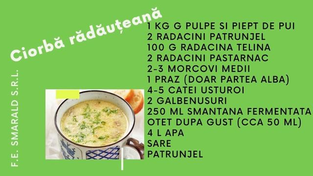 CARTE DE REȚETE SMARALD- CIORBE CA LA MAMA ACASĂ! смотреть онлайн