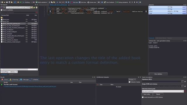 Apply JSONPatch operations to JSON data смотреть онлайн