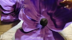 Гигантский цветок анемона из фоамирана, мастер-класс!