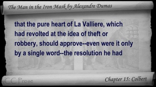 Chapter 15 - The Man in the Iron Mask by Alexandre Dumas - Colbert
