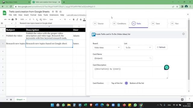 Automate Trello Card Creation from Google Sheets смотреть онлайн