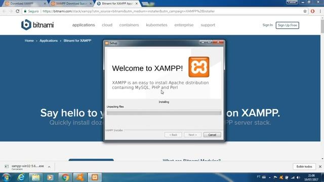 Instalação do XAMPP no Windows 7 смотреть онлайн