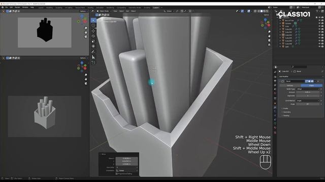 7. Basic Modeling Technique for Simple Cute 3D Asset Using Modifiers смотреть онлайн