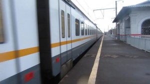 Электропоезд ЭП2Д-0012 ЦППК платформа Башкино 24.03.2019