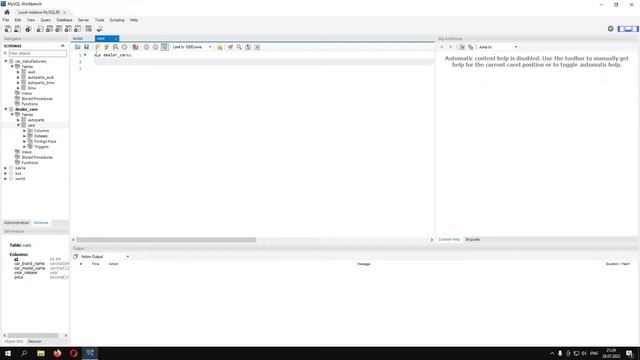 QA 4. Добавление данных (INSERT INTO) в MySQL Workbench смотреть онлайн