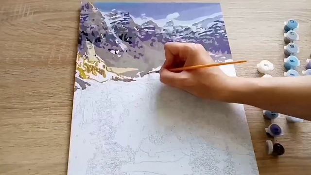 Раскрашиваем картину по номерам из "Fix Price". смотреть онлайн