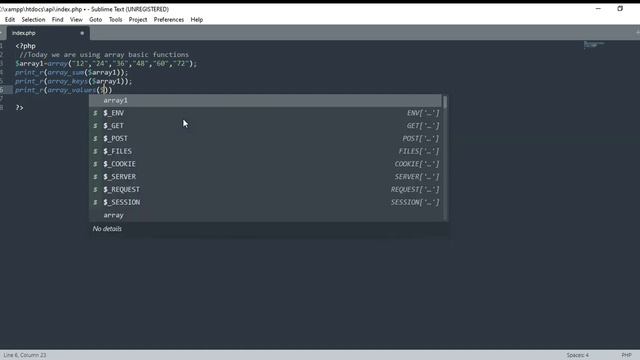 Php array basic functions | Array Functions | Basics In Php #php #webdevelopment смотреть онлайн