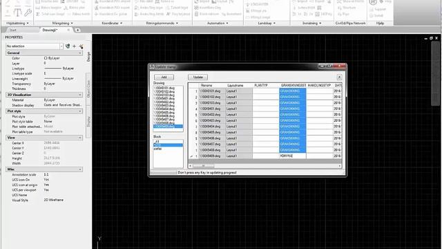 Autocad - update Block attributes without opening Drawings смотреть онлайн