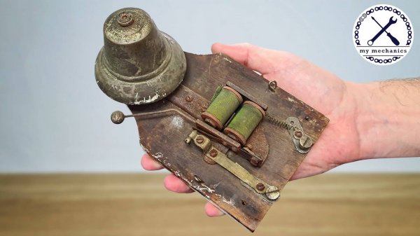 Early 1900s Electric Door Bell - Restoration (2160p_25fps_AV1-128kbit_AAC)