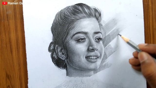 How to draw Rashmika Mandanna for art competition / Rashmika Mandanna sketch drawing #artcompetitio смотреть онлайн