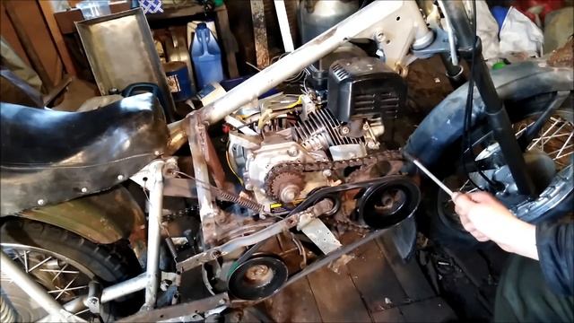 Мотоцикл с двигателем от мотоблока смотреть онлайн