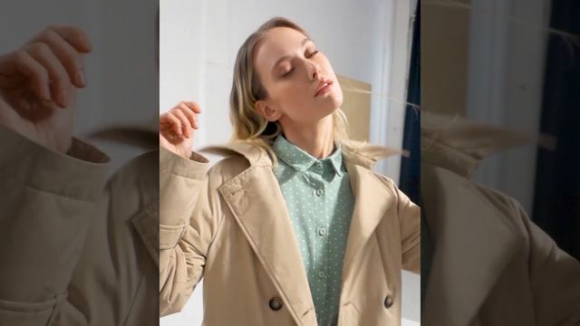 Плащ женский HOOPS. Артикул 31831 - бежевый смотреть онлайн