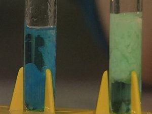 Химия. Опыты. Неорганика. Реакции ионного обмена, идущие с образованием ярко-окрашенных солей