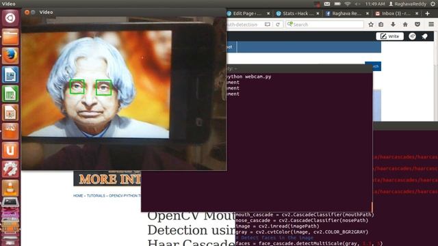 Eye Detection in openCV Python Using a Webcam смотреть онлайн