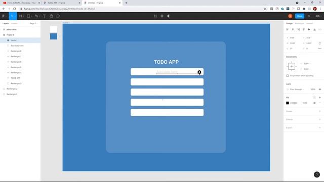 UI Design TODO APP using figma смотреть онлайн