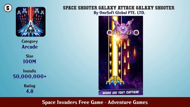 Top 10 Space Invaders Free Game Android Games смотреть онлайн